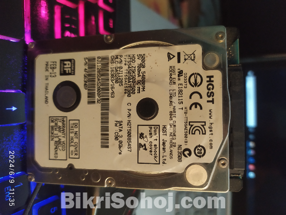 HGST 500GD hard disk